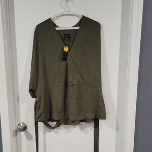 Olive Green Women's Top